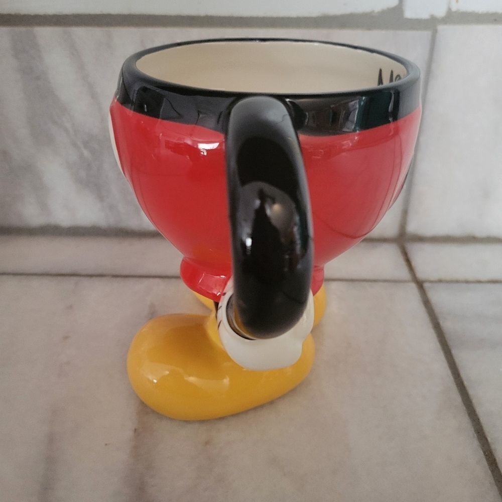 Disney Mickey Mouse Shaped Coffee Tea Mug 10oz - Picture 7 of 9